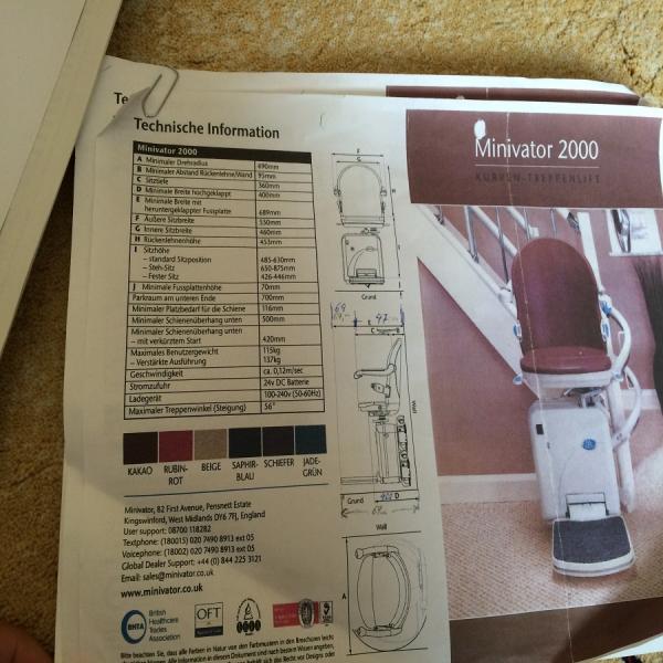 Minivator sitzlift minivator 2000 | Bild 4