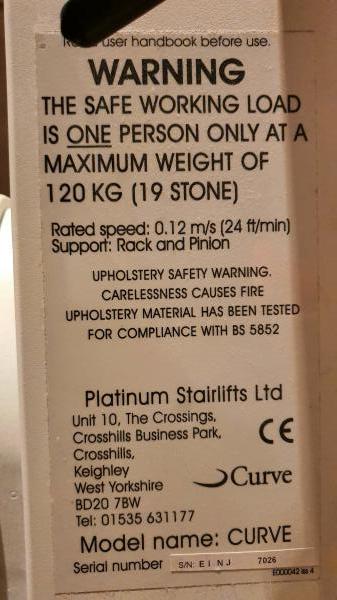 Platinum Platinum Stairlift Curve  | Bild 3